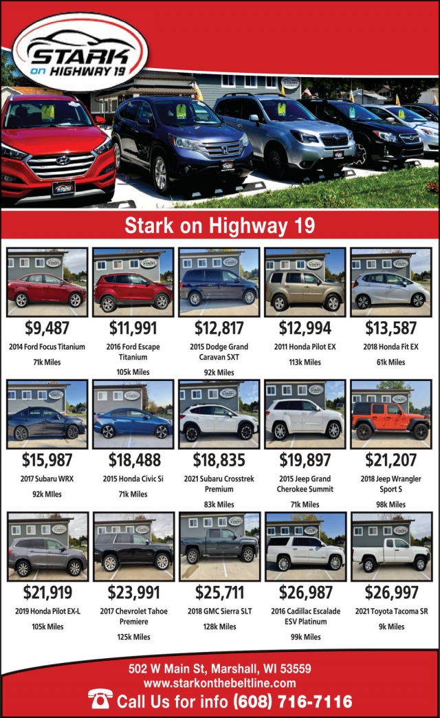Stark on Highway 19, Stark on Highway 19, Marshall, WI