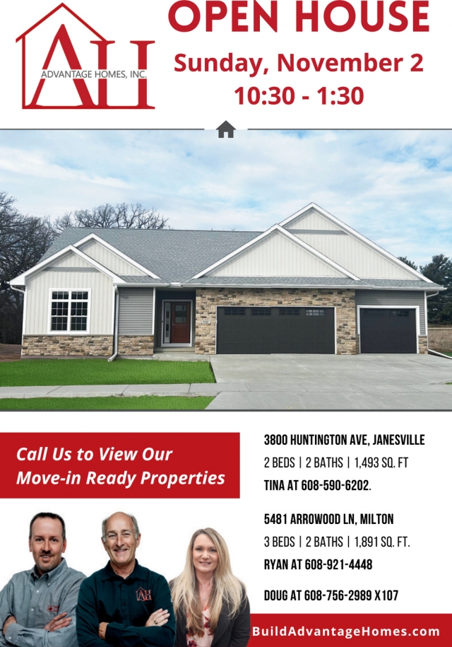 Open House!, Advantage Homes Inc., Janesville, WI