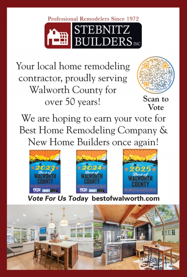 Your Local Home Remodeling Contractor, Stebnitz Builders, Elkhorn, WI