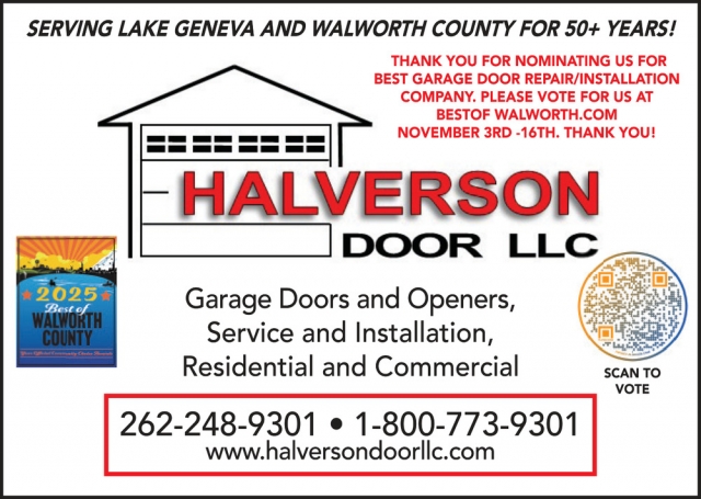 Garage Doors and Openers, Halverson Door, LLC