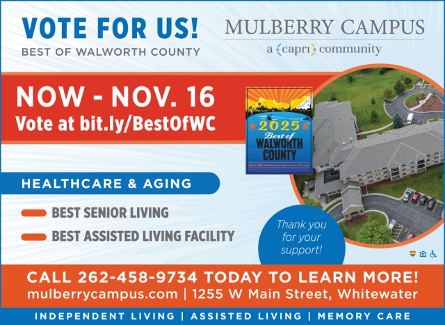 Healthcare & Aging, Mulberry Campus, Whitewater, WI