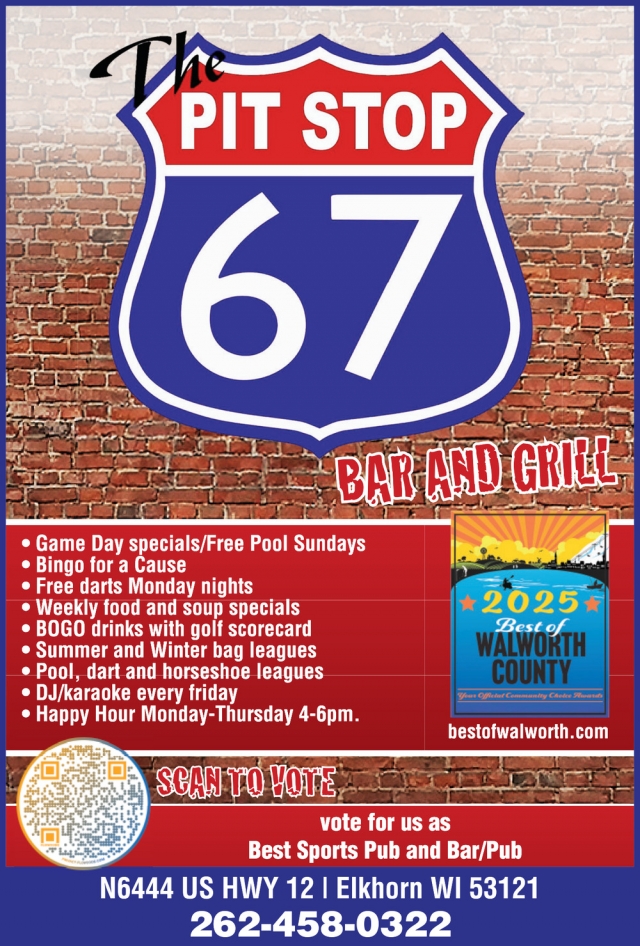 Bar and Grill, The Pit Stop 67