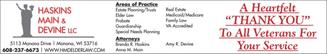 Estate Planning / Elder Law, Haskins Short & Brindley, LLC, Madison, WI