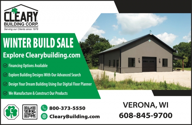 Winter Build Sale, Cleary Building Corp.