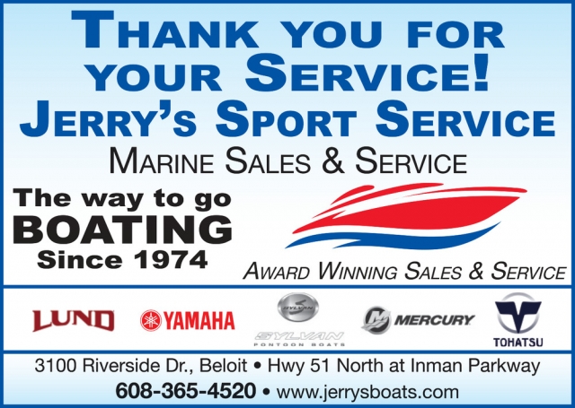 Marine Sales & Service, Jerry's Sport Service, Beloit, WI
