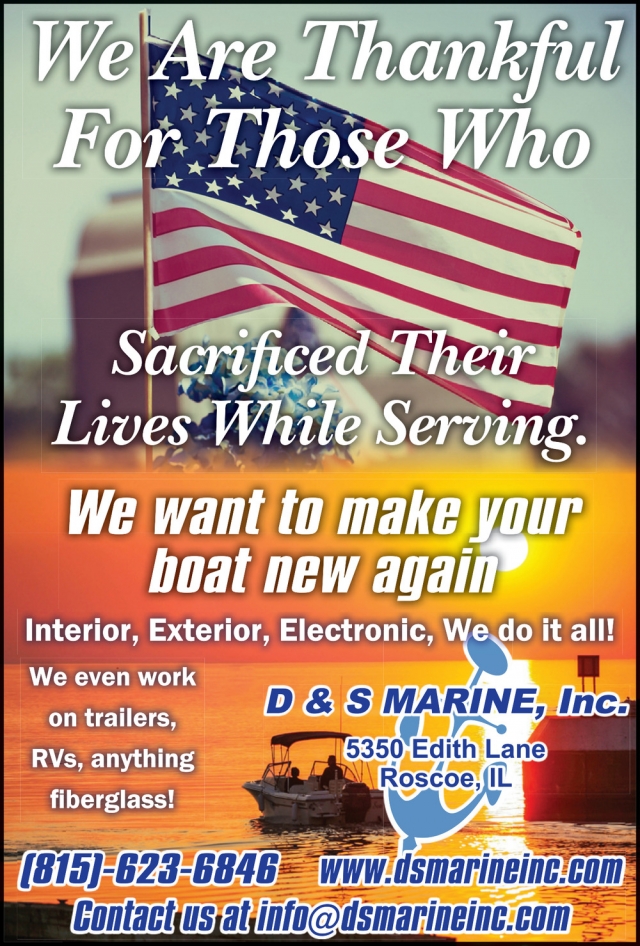 Marine Service, D & S Marine, Roscoe, IL