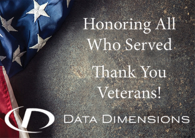 Honoring All Who Served Thank You Veterans!, Data Dimensions, Janesville, IA