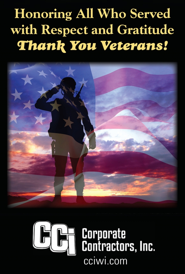 Honoring All Who Served, Corporate Contractors, Inc, Beloit, WI