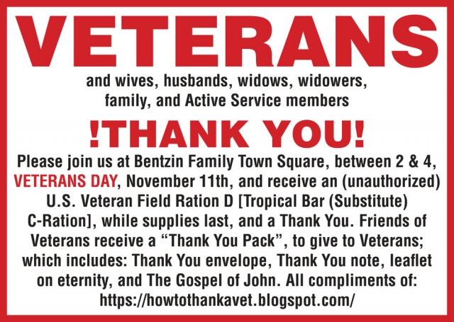 !Thank You!, How to Thank a Veteran