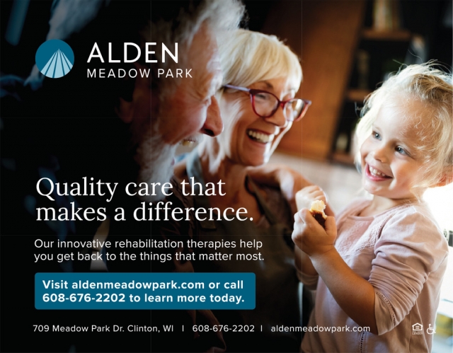 Quality Care that Makes a Difference, Alden Meadow Park, Clinton, WI