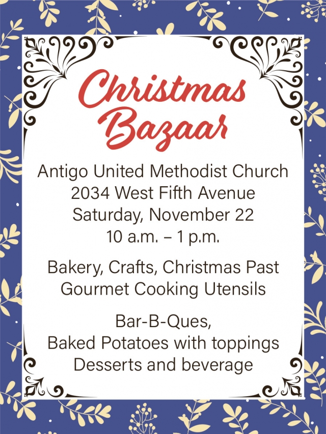 Christmas Bazaar, Antigo United Methodist Church, Antigo, WI