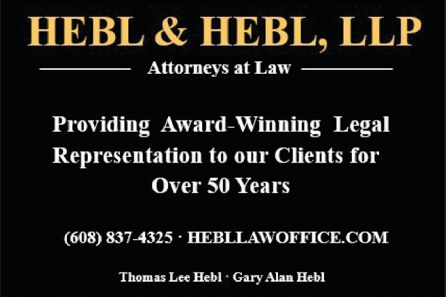 Attorneys at Law, Hebl & Hebl LLP, Sun Prairie, WI