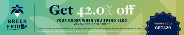 Get 42.0% OFF, Lume Cannabis Co., Escanaba, MI