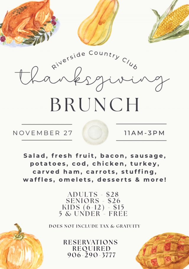 Thanksgiving Brunch, Riverside Country Club