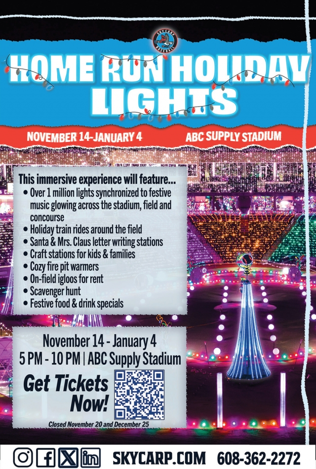 Home Run Holiday Lights, Beloit Snappers, Beloit, WI