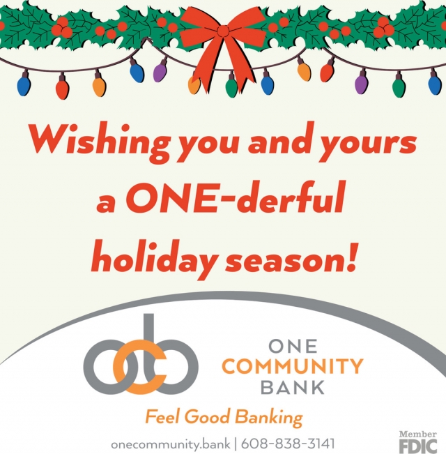 Relax with Feel Good Deposit Rates, One Community Bank
