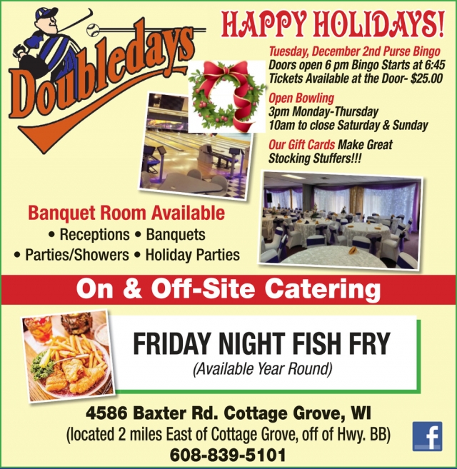 Happy Holidays!, Doubledays , Cottage Grove, WI