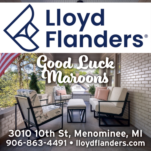 Good Luck Maroons, Lloyd Flanders, Menominee, MI