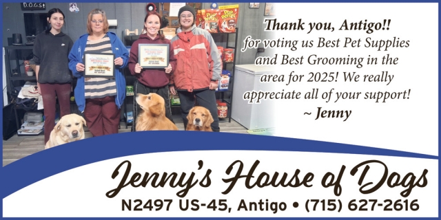 House of Dogs, Jenny's House of Dogs, Antigo, WI