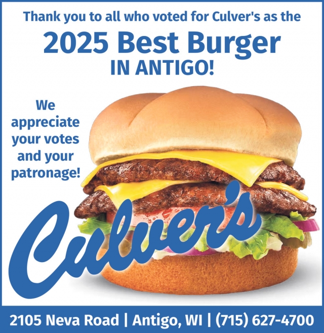 2025 Best Burger, Culver's - Antigo