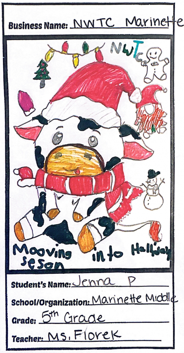 Mooving Into Holiday Season, Northeast WI Technical College Marinette Campus, Marinette, WI