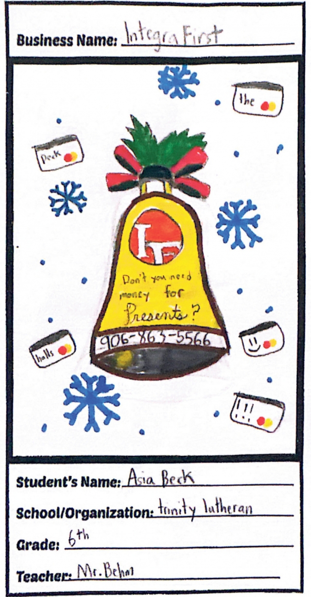 Don't You Need Money for Presents?, IntegraFirst Federal Credit Union, Powers, MI