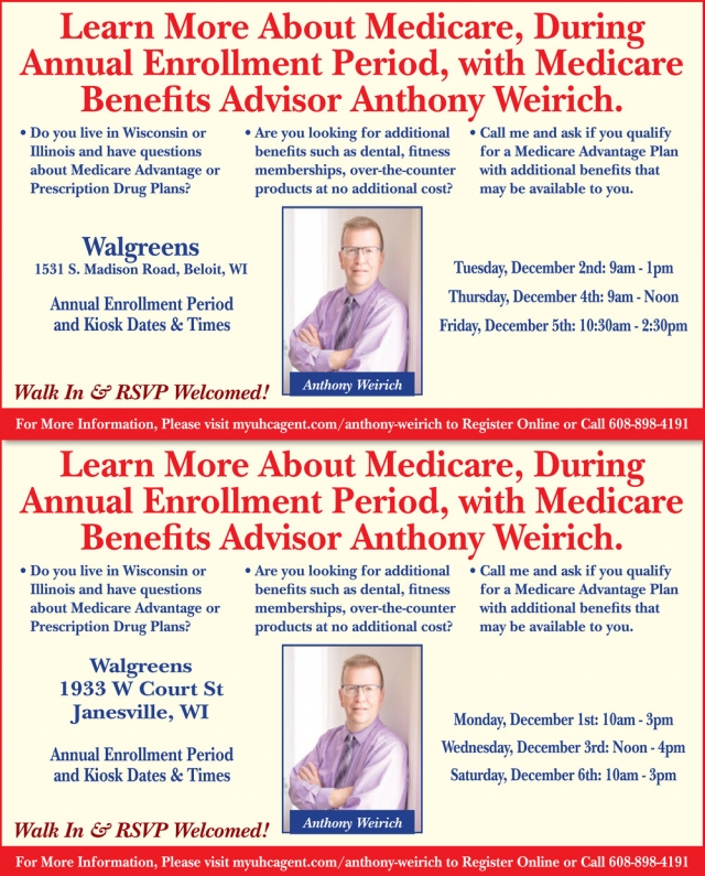 Learn More About Medicare, United Healthcare - Anthony Weirich, WI