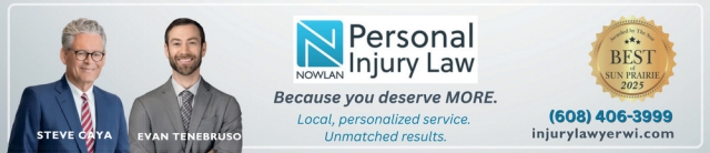 Because You Deserve More., Nowlan Law LLP, Janesville, WI