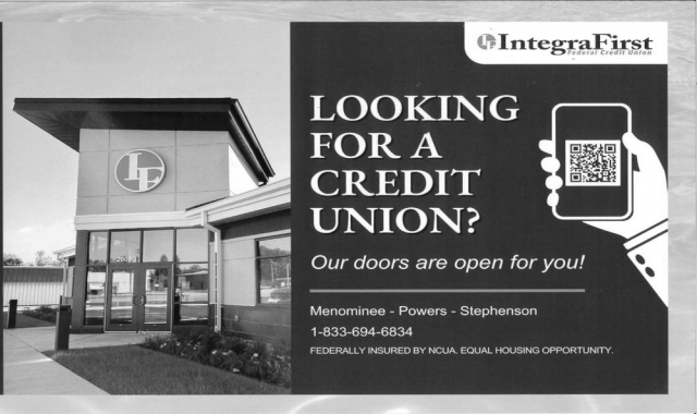 Looking for A Credit Union?, IntegraFirst Federal Credit Union, Powers, MI