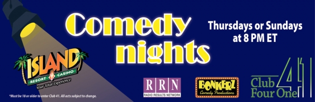 Comedy Nights, Island Resort & Casino, Harris, MI
