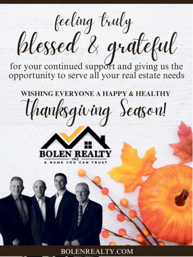 Feeling Truly Blessed & Grateful, Bolen Realty, Antigo, WI