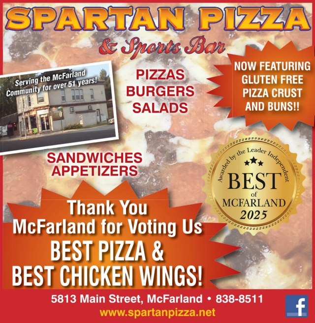 Best Pizza, Spartan Pizza & Sports Bar, Mcfarland, WI