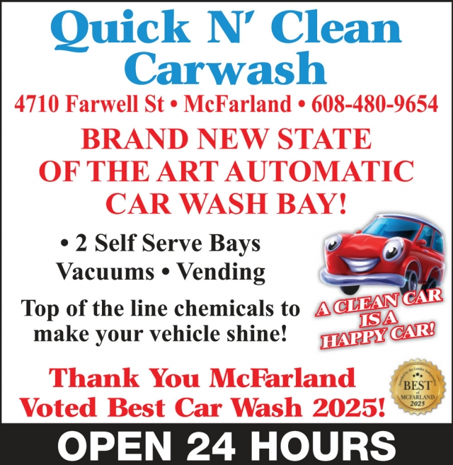 Voted Best Car Wash 2025!, Quick N' Clean Car Wash, Mcfarland, WI