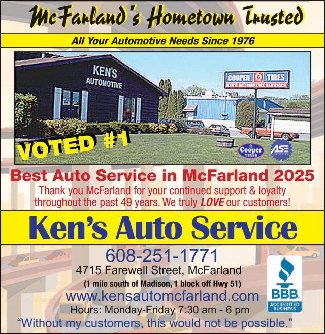 Best Auto Service in Mcfarland 2025, Ken's Automotive Services, Mcfarland, WI