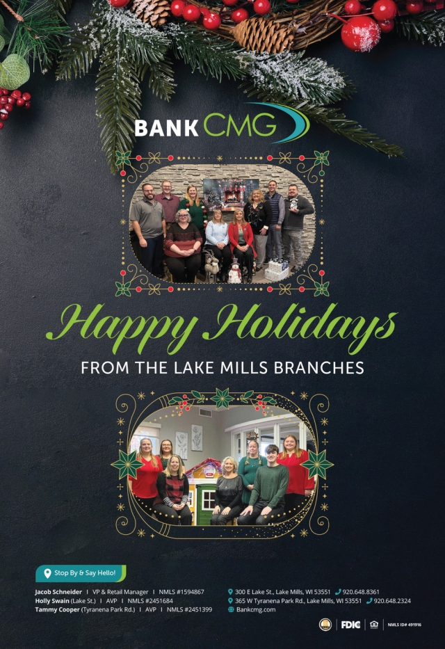 Happy Holidays, Bank GMC - Lake Mills, Lake Mills, WI