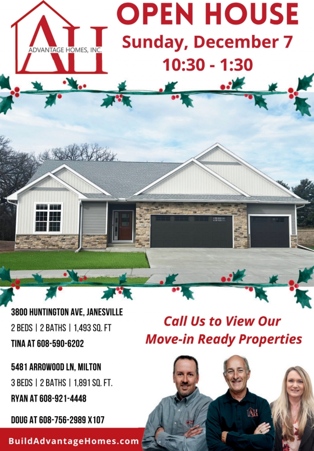 Open House!, Advantage Homes Inc., Janesville, WI