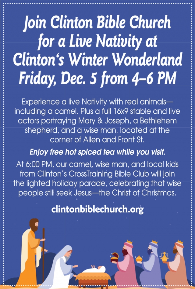 Live Nativitty, Clinton Bible Church