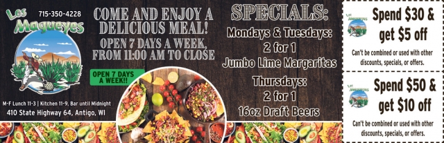 Come and Enjoy a Delicious Meal!, Los Magueyes, Pulaski, WI