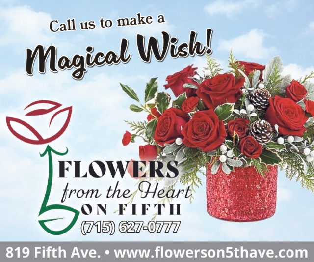 Call Us to Make a Magical Wish!, Flowers From the Heart of Fifth, Antigo, WI