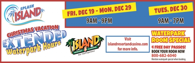 Christmas Vacation Extended, Island Resort & Casino, Harris, MI