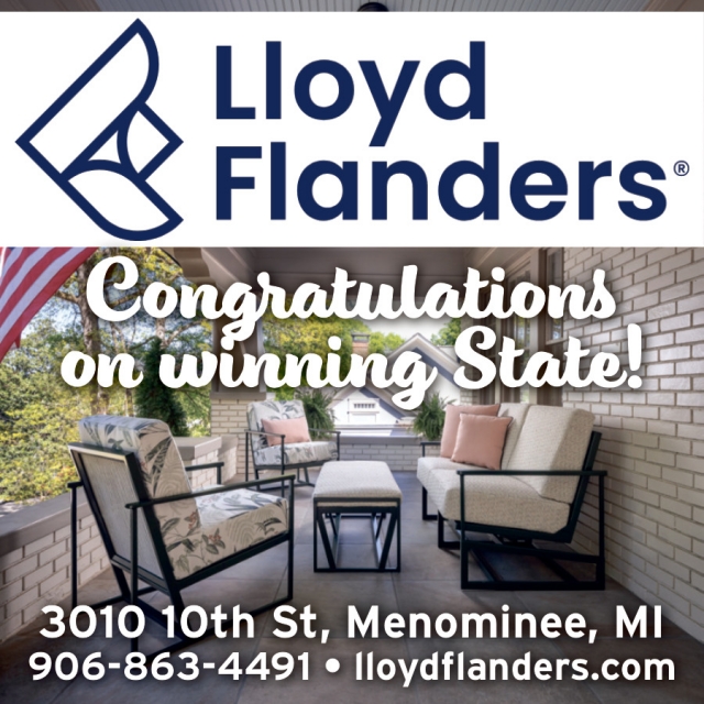 Congratulations in Winning State!, Lloyd Flanders, Menominee, MI