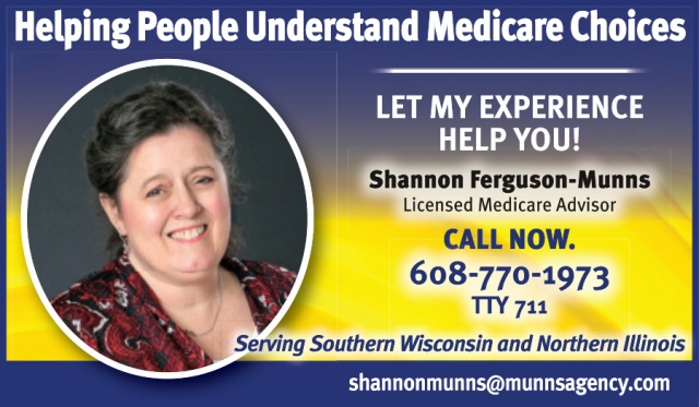 Licensed Medicare Advisor, Shannon Ferguson-Munns, Janesville, WI