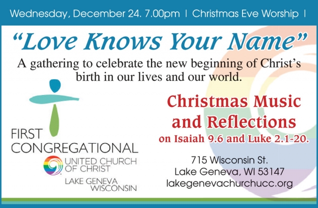 Love Knows Your Name, First Congregational United Church of Christ of Lake Geneva