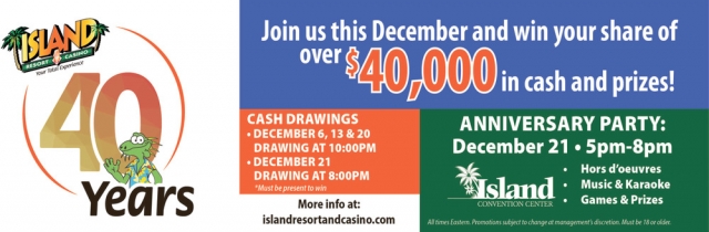 Give the Gift of The Island Experience This Christmas!, Island Resort & Casino, Harris, MI