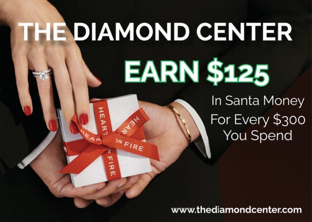 Earn $125 in Santa Money for Every $300 You Spend, The Diamond Center, Janesville, WI