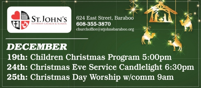 Children Christmas Program, St. John's Lutheran Church & School