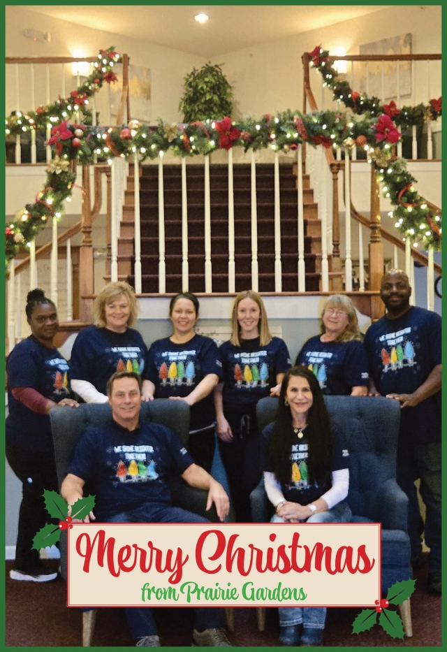 Merry Christmas, Prairie Gardens Assisted Living, Sun Prairie, WI
