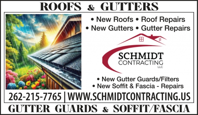 Roofs & Gutters, Schmidt Contracting, LLC, Elkhorn, WI