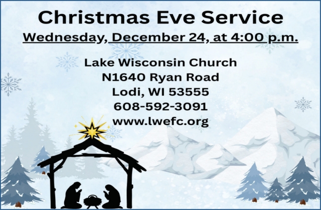 Christmas Eve Services, Lake Wisconsin Evangelical Church, Lodi, WI