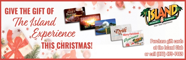 Give the Gift of The Island Experience This Christmas, Island Resort & Casino, Harris, MI